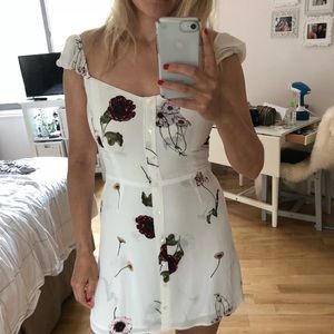 White Reformation Dress size 6